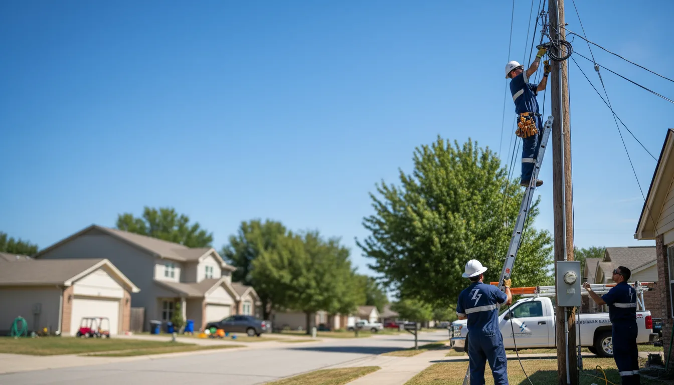 Residential electrician providing installation services in Smithfield, IL